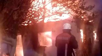 Sobadan çıkan yangın evi kül etti