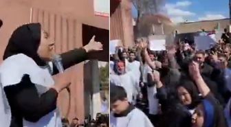 Taşın üstüne çıkıp ülkesinin erkeklerine meydan okudu