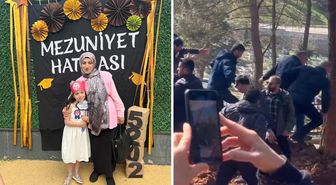 Zeytinburnu'nda denizde ölü bulunan anne ve kızı son yolculuğuna uğurlandı