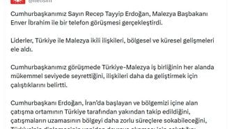 Cumhurbaşkanı Erdoğan, Malezya Başbakanı İbrahim ile görüştü