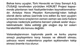 DMM'den 'Antalya'da Türk F-16 savaş uçaklarının yoğun uçuş yaptığı' iddiasına yalanlama
