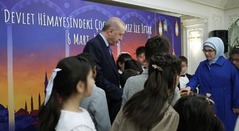 Cumhurbaşkanı Erdoğan, devlet himayesindeki çocuklarla iftarda buluştu