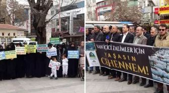 Gaziantep'te ABD ve İsrail'in İran'a yönelik saldırıları protesto edildi