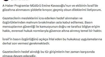 İletişim Başkanı Duran: Emine Kavasoğlu'nun ve ekibinin İsrail'de gözaltına alınmasını kınıyorum