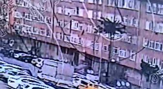 Kayseri'de 5. kattan atlayan bir kişi hayatını kaybetti: O anlar kamerada