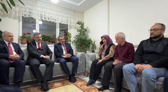 Bakan Tekin ve Bakan Çiftçi, cinayete kurban giden Fatma Nur öğretmenin ailesine taziyede bulundu