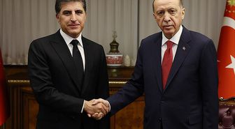 Cumhurbaşkanı Erdoğan, IKBY Başkanı Barzani ile görüştü