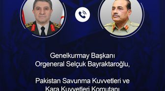 Genelkurmay Başkanı Bayraktaroğlu, Pakistan Savunma Kuvvetleri Komutanı ile görüştü