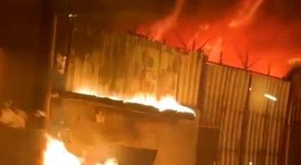 Kahramanmaraş'ta depo yangını