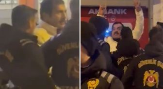 Ünlü oyuncu Ufuk Bayraktar 8 Mart yürüyüşünde! Polis anında müdahale etti