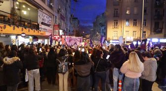 Beyoğlu'nda 24'üncü Feminist Gece Yürüyüşü