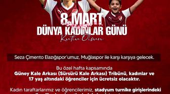 Elazığspor'dan kadın taraftarlara jest