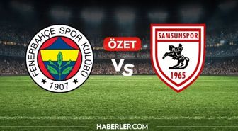 Fenerbahçe Samsunspor maç özeti ve golleri nasıl izlenir? Fenerbahçe Samsunspor maçı özeti! Golleri kim attı, maç kaç kaç bitti?