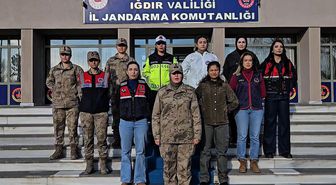 Iğdır'da kadın jandarmalardan 8 Mart'a özel video