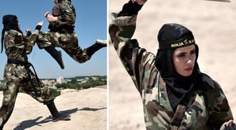Kadın ninjalar, İsrail askerlerini bekliyor