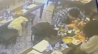 Taksim'de yemek yerken dudağını böcek ısırdı; şikayetçi oldu / Aktüel görüntüyle