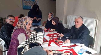 Akşehir'de şehitlerin hatırası için anlamlı çalışma