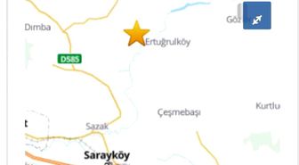Denizli'de 4.1 büyüklüğündeki artçı deprem korkuttu