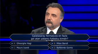 Galatasaray formasıyla en fazla gol atan yabancı futbolcu kimdir (Kim Milyoner Olmak İster)?