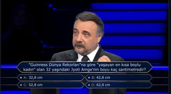 'Guinness Dünya Rekorları'na göre 'yaşayan en kısa boylu kadın' olan 32 yaşındaki Jyoti Amge'nin boyu kaç santimetredir?