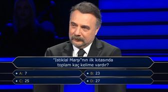 İstiklal Marşı'nın ilk kıtasında toplam kaç kelime vardır?