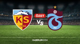 Kayserispor Trabzonspor maç özeti ve golleri! (ÖZET) Kayserispor Trabzonspor kaç kaç bitti, golleri kim attı?