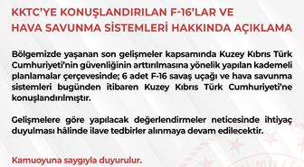 MSB: KKTC'ye 6 adet F-16 konuşlandırıldı
