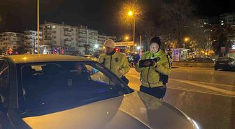 Mudanya'da trafikte huzur için gece denetimi