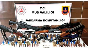 Muş'ta jandarmadan silah ve tarihi eser operasyonu
