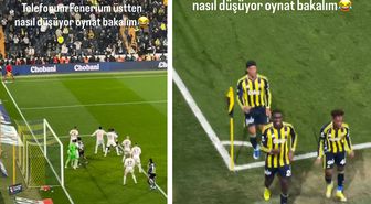 90+5'te gelen golle telefonunu tribünden alt kata düşürdü! Sonrasında olanlar daha da ilginç