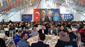 Arama kurtarma ekipleri iftar çadırında ağırlandı