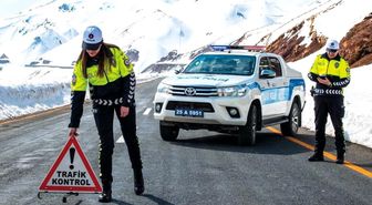 Erzurum kent merkezinde bir ayda 107 trafik kazası