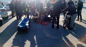 Isparta'da sürücüsünün kontrolünden çıkan motosiklet yola savruldu: 1 yaralı
