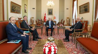 Kurtulmuş, TDT Genel Sekreteri Omuraliev'i kabul etti