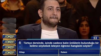 Türkçe dersinde, içinde sadece kalın ünlülerin bulunduğu bir kelime söylemek isteyen öğrenci hangisini söyler?