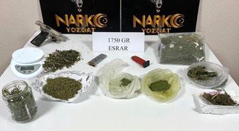 Yozgat'ta bin 750 gram esrar ele geçirildi