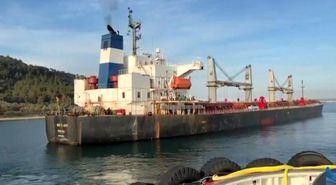 Çanakkale Boğazı'nda makina arızası yapan gemi karaya oturdu