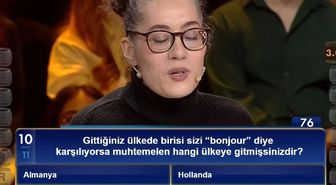 Gittiğiniz ülkede birisi sizi 'bonjour' diye karşılıyorsa muhtemelen hangi ülkeye gitmişsinizdir?