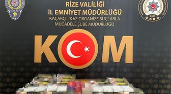 Rize'de kaçakçılık operasyonu