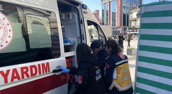 Samsun'da elektrikli motor park halindeki araca çarptı: 1 yaralı