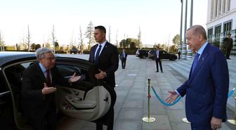 Cumhurbaşkanı Erdoğan, BM Genel Sekreteri Guterres'i kabul etti