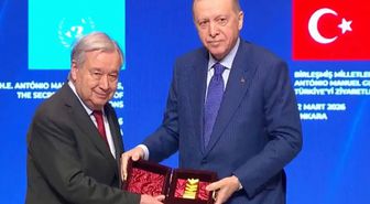 Cumhurbaşkanı Erdoğan'dan BM Genel Sekreteri Guterres'e ödül