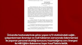 MHP'li Ersoy, üniversite hastanelerindeki mali sorunları TBMM gündemine taşıdı