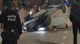 İskenderun'da Motosikletle Çarpışan Otomobil Takla Attı: Yaralılar Var