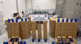 Tekirdağ'da 17 bin 815 litre etil alkol ele geçirildi