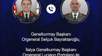 Genelkurmay Başkanı Bayraktaroğlu, İtalyan mevkidaşı Portolano ile görüştü
