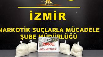 İzmir'de kargo paketinde 9 kilo metamfetamin ele geçirildi