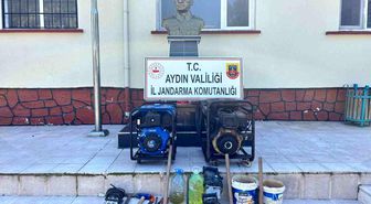 Koçarlı'da kaçak kazıya Jandarmadan suçüstü