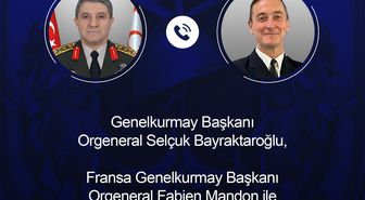 Genelkurmay Başkanı Bayraktaroğlu, Fransa Genelkurmay Başkanı Mandon ile Görüştü