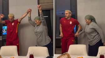 Barış Alper galibiyetin tadını annesiyle beraber çıkardı